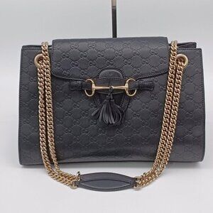 Gucci Guccissima Emily Large Shoulder Crossbody Bag 550-092225